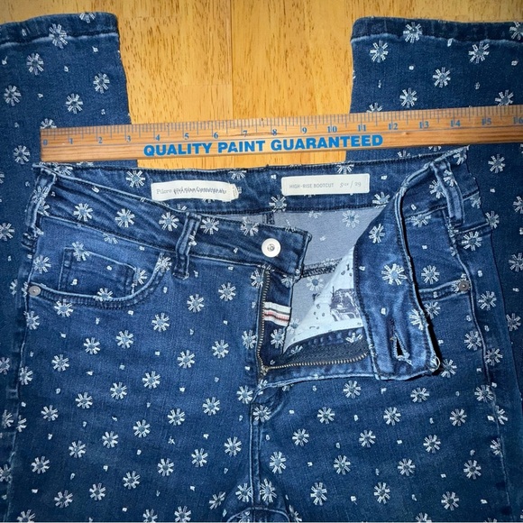 Anthropologie Pilcro embroidered Women's high rise cropped bootcut size 29 Jeans - Picture 11 of 14